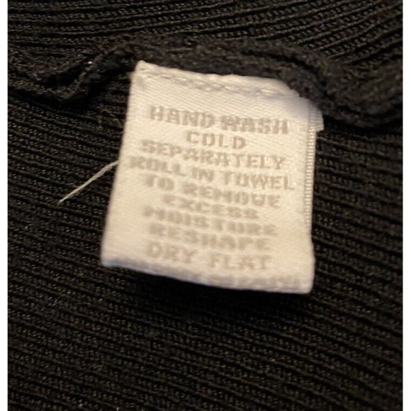 CHARTER CLUB-black rayon blend‎ cardigan Single Button 2X - Picture 4 of 4